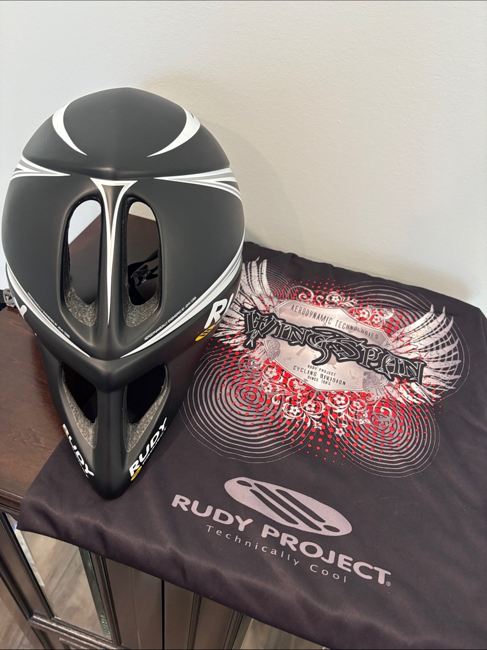 RUDY Black Time-Trial Aerodynamic Cycling Helmet - Picture 4 of 8